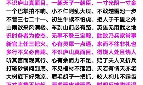 七字开头成语_七字开头成语有哪些成语