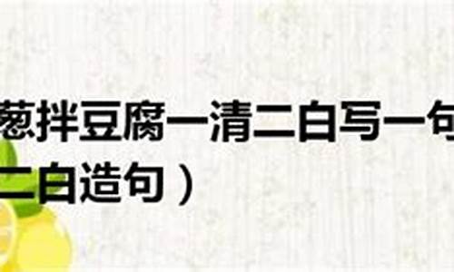 歇后语一清二白造句_一清二白造句一年级打印版